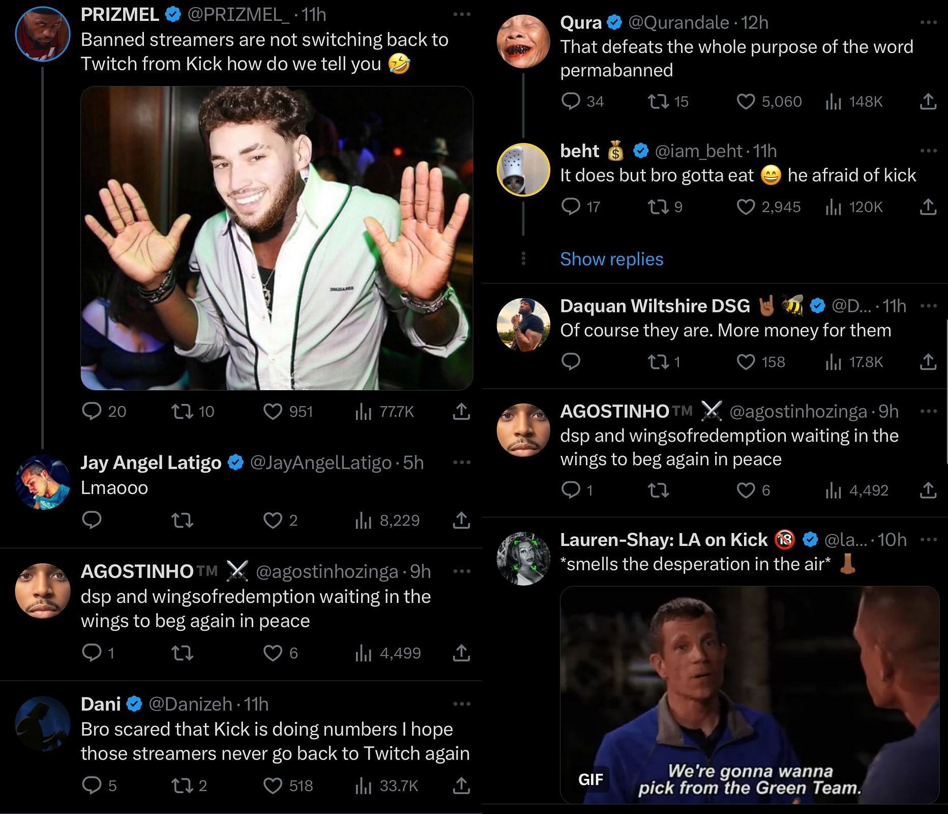 Fans react to Twitch CEO hinting at possible perma-ban reversals (Image via Twitter/X)